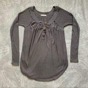 Grey Waffle Shirt